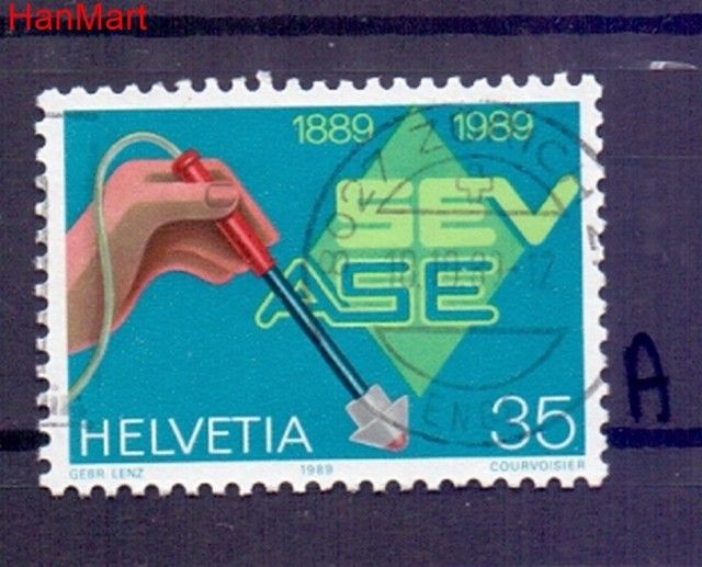 Znaczek Szwajcaria 1989 Stemplowane