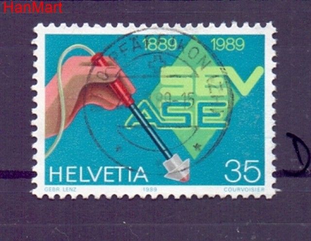 Znaczek Szwajcaria 1989 Stemplowane