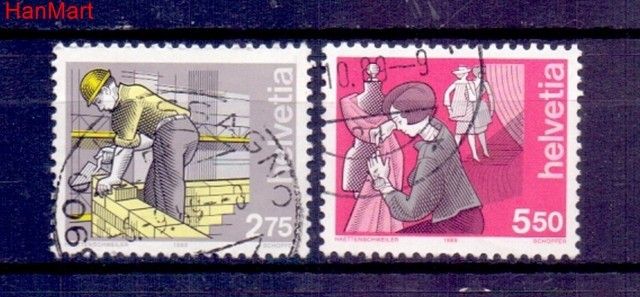 Znaczek Szwajcaria 1989 Stemplowane