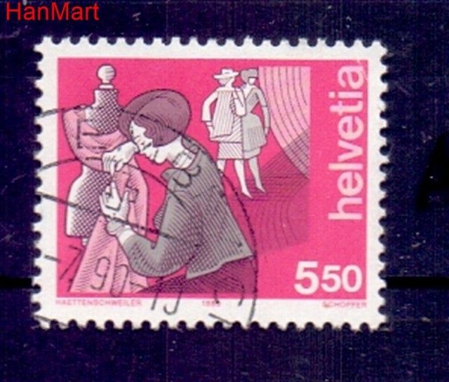Znaczek Szwajcaria 1989 Stemplowane