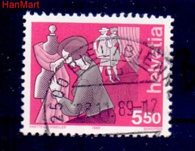 Znaczek Szwajcaria 1989 Stemplowane
