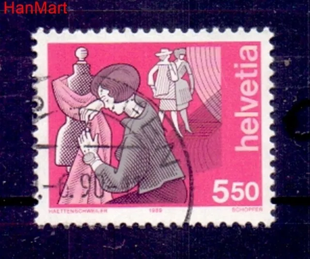 Znaczek Szwajcaria 1989 Stemplowane