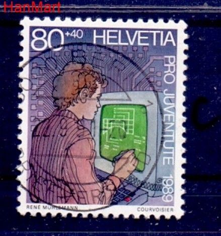 Znaczek Szwajcaria 1989 Stemplowane