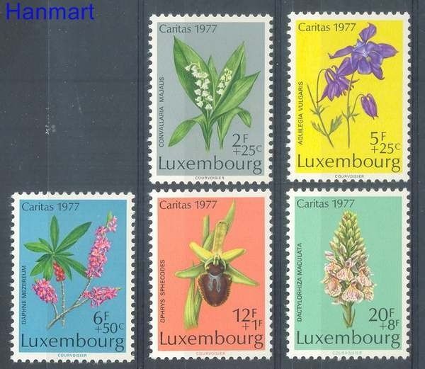 Znaczek Luksemburg 1977 Mi 957-961 Czyste **