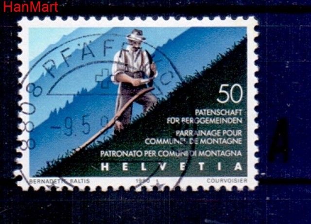 Znaczek Szwajcaria 1990 Stemplowane