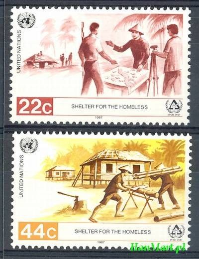 Znaczek Narody Zjednoczone Nowy Jork 1987 Mi 520-521 Czyste **