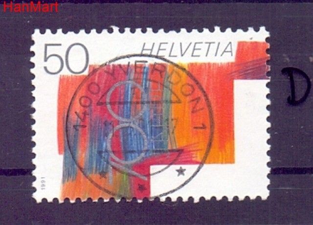 Znaczek Szwajcaria 1991 Stemplowane