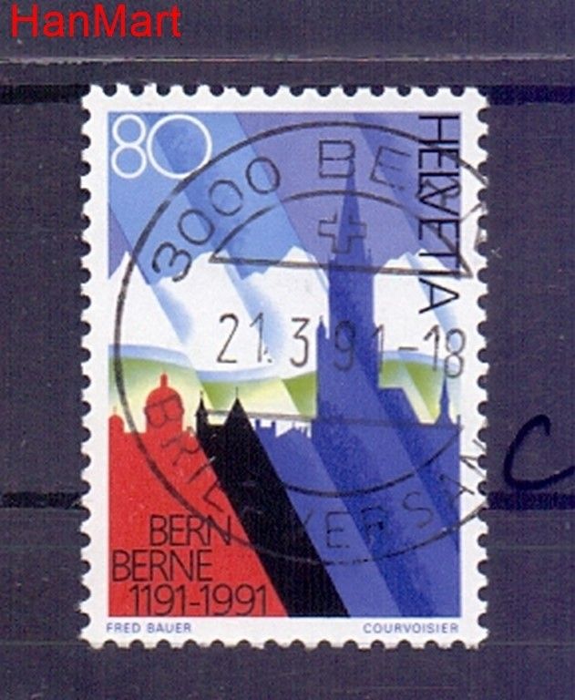 Znaczek Szwajcaria 1991 Stemplowane