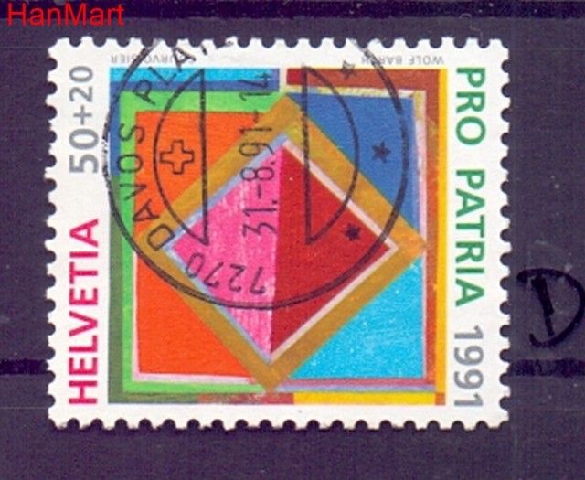 Znaczek Szwajcaria 1991 Stemplowane