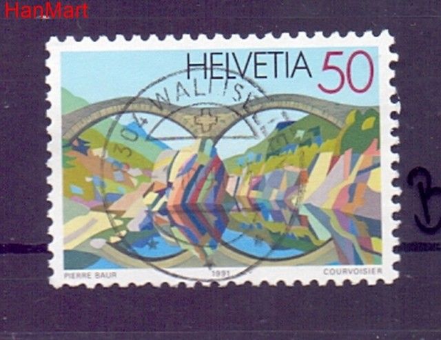 Znaczek Szwajcaria 1991 Stemplowane