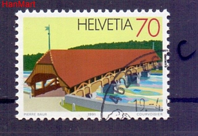 Znaczek Szwajcaria 1991 Stemplowane