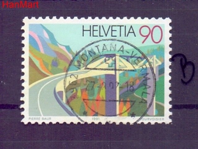 Znaczek Szwajcaria 1991 Stemplowane