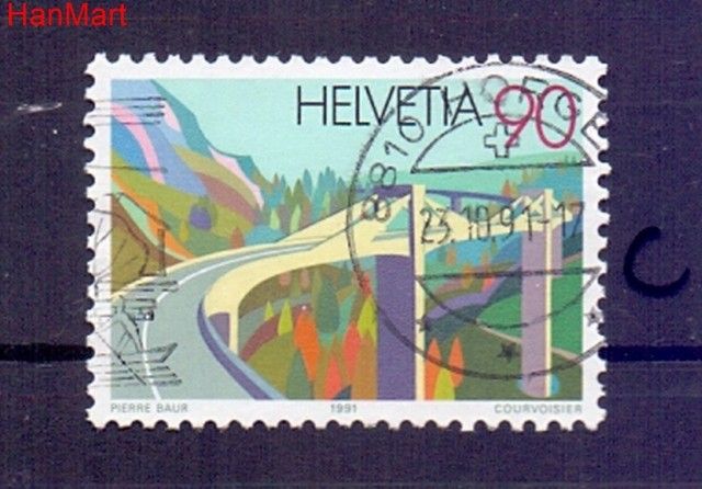 Znaczek Szwajcaria 1991 Stemplowane