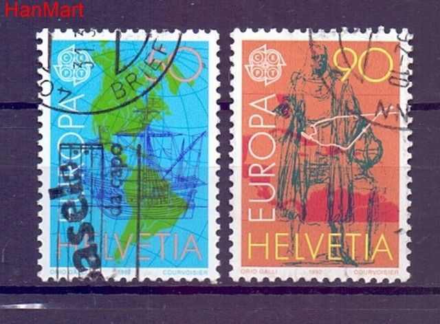 Znaczek Szwajcaria 1992 Stemplowane