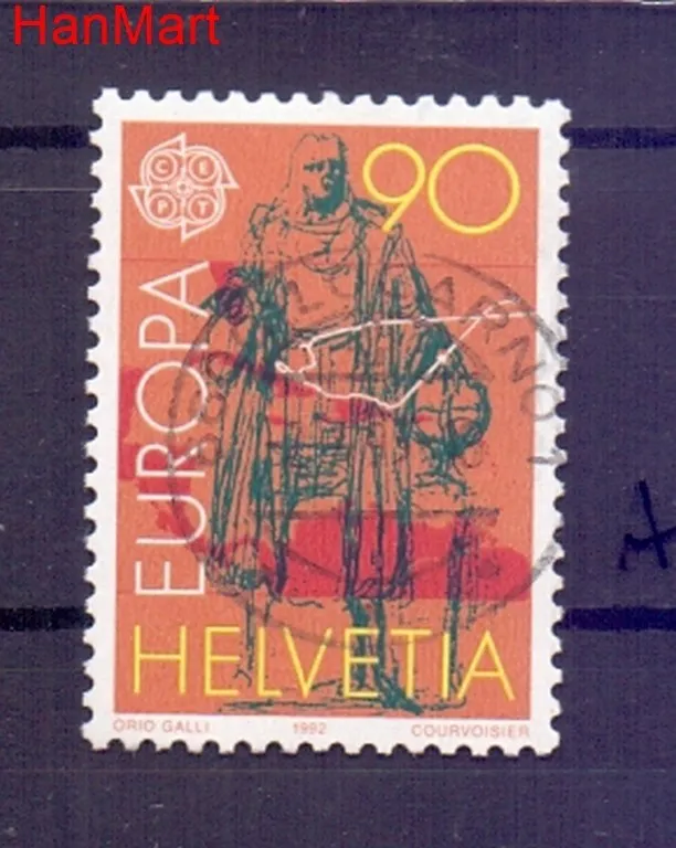 Znaczek Szwajcaria 1992 Stemplowane