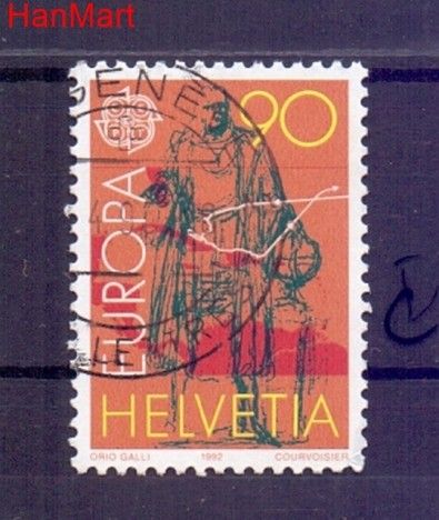 Znaczek Szwajcaria 1992 Stemplowane