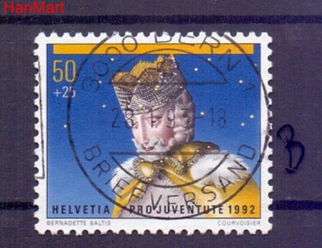 Znaczek Szwajcaria 1992 Stemplowane