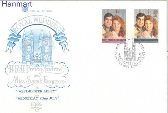 Znaczek Wielka Brytania 1986 Mi 1081-1082 FDC