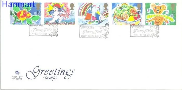 Znaczek Wielka Brytania 1989 Mi 1189-1193 FDC