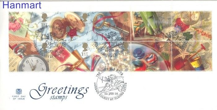 Znaczek Wielka Brytania 1992 Mi 1377-1386 FDC