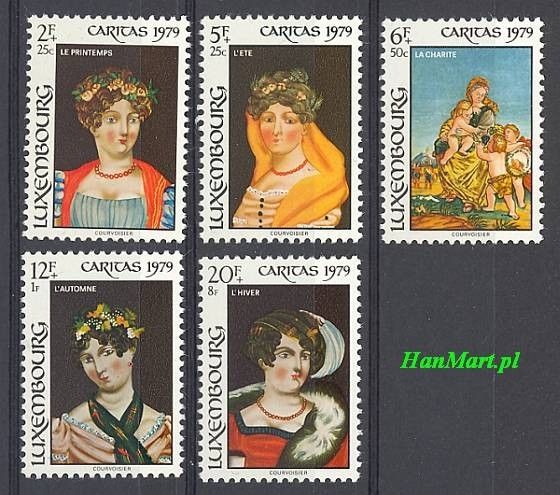 Znaczek Luksemburg 1979 Mi 998-1002 Czyste **