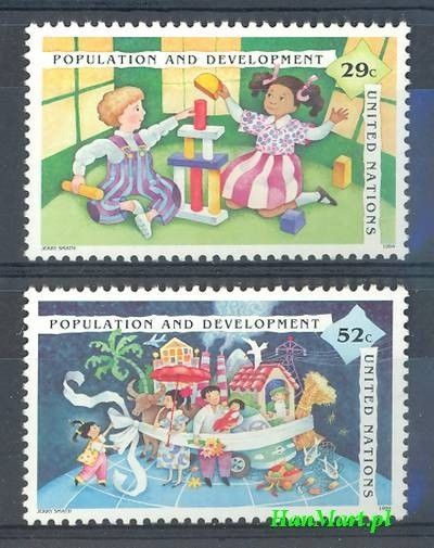 Znaczek Narody Zjednoczone Nowy Jork 1994 Mi 675-676 Czyste **