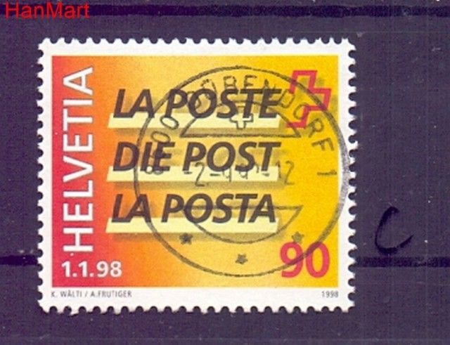 Znaczek Szwajcaria 1998 Stemplowane