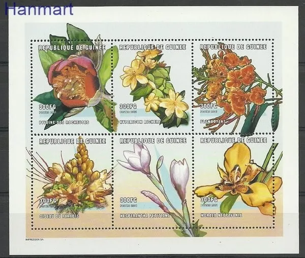 Znaczek Gwinea 2001 Mi 3034-3039 Czyste **