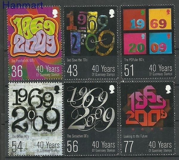 Znaczek Guernsey 2009 Mi 1260-1265 Czyste **