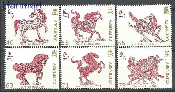 Znaczek Guernsey 2014 Mi 1455-1460 Czyste **