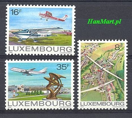 Znaczek Luksemburg 1981 Mi 1037-1039 Czyste **