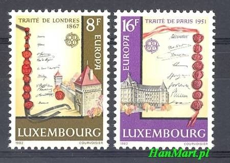 Znaczek Luksemburg 1982 Mi 1052-1053 Czyste **