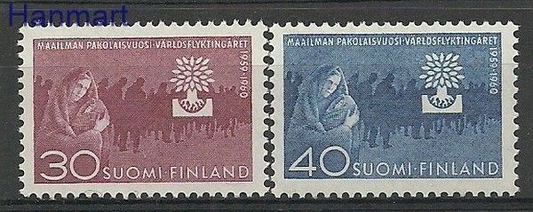 Znaczek Finlandia 1960 Mi 517-518 Czyste **