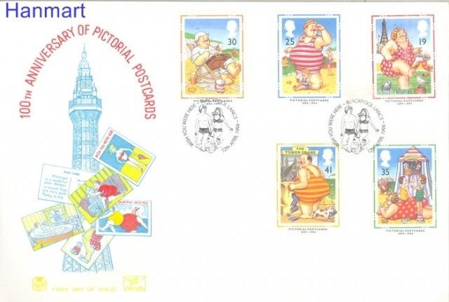 Znaczek Wielka Brytania 1994 Mi 1508-1512 FDC