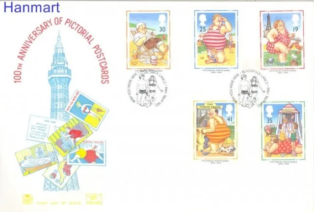 Znaczek Wielka Brytania 1994 Mi 1508-1512 FDC