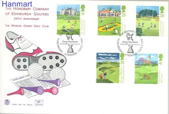 Znaczek Wielka Brytania 1994 Mi 1522-1526 FDC