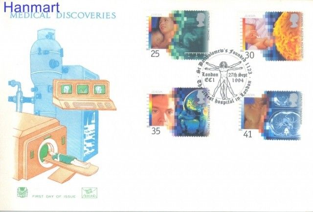 Znaczek Wielka Brytania 1994 Mi 1535-1538 FDC