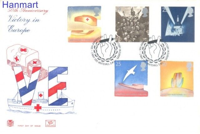 Znaczek Wielka Brytania 1995 Mi 1571-1575 FDC