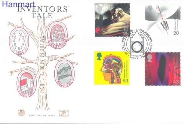 Znaczek Wielka Brytania 1999 Mi 1777-1780 FDC