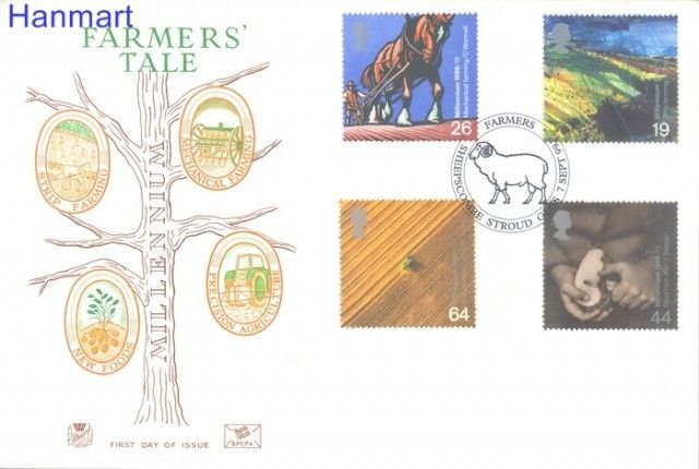 Znaczek Wielka Brytania 1999 Mi 1823-1826 FDC