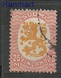 Znaczek Finlandia 1917 Stemplowane