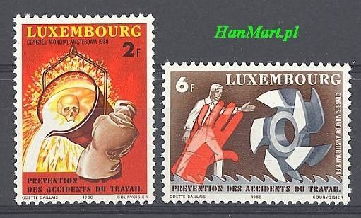 Znaczek Luksemburg 1980 Mi 1012-1013 Czyste **