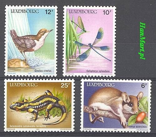 Znaczek Luksemburg 1987 Mi 1168-1171 Czyste **