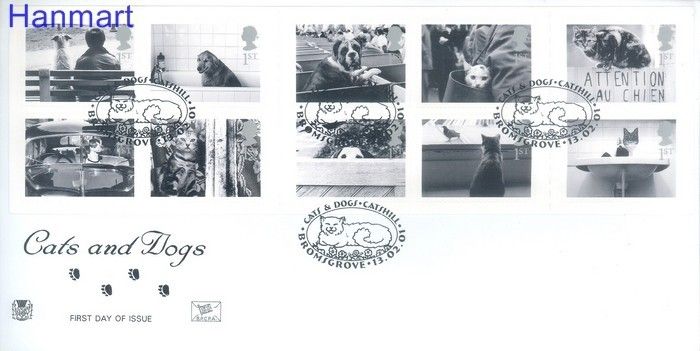 Znaczek Wielka Brytania 2001 Mi 1914-1923 FDC