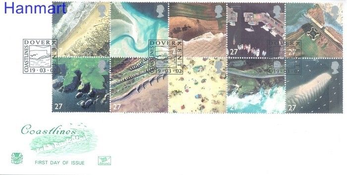 Znaczek Wielka Brytania 2002 Mi 1993-2002 FDC