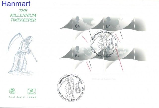 Znaczek Wielka Brytania 1999 Mi bl 8 FDC