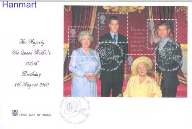 Znaczek Wielka Brytania 2000 Mi bl 9 FDC