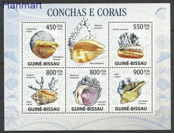 Znaczek Gwinea Bissau 2009 Mi 4480-4484 Czyste **