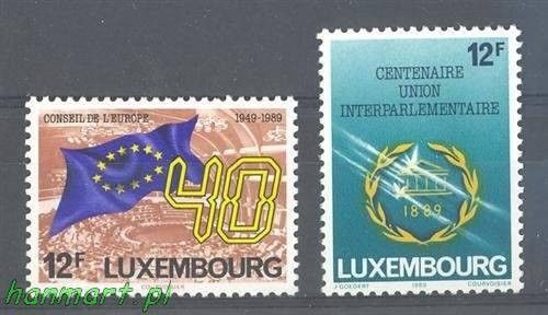 Znaczek Luksemburg 1989 Mi 1221-1222 Czyste **