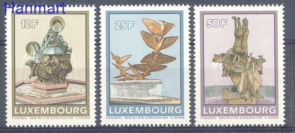 Znaczek Luksemburg 1990 Mi 1248-1250 Czyste **